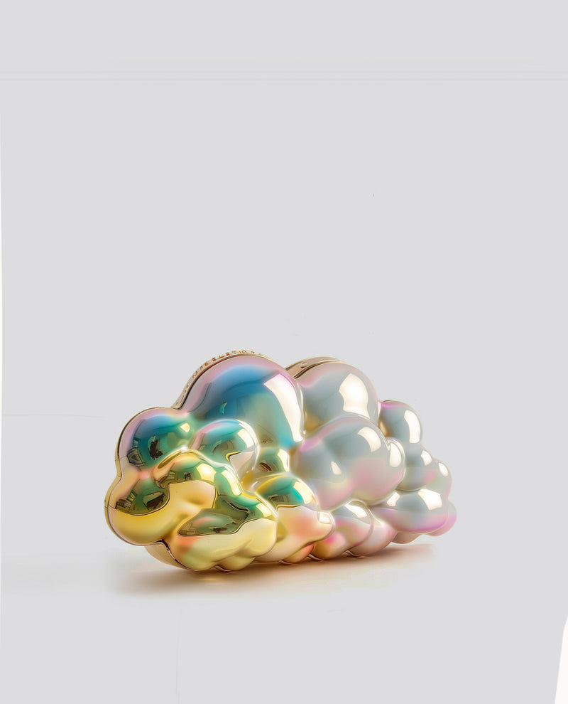 Isabella Iridescent Cloud Clutch - Multicolor