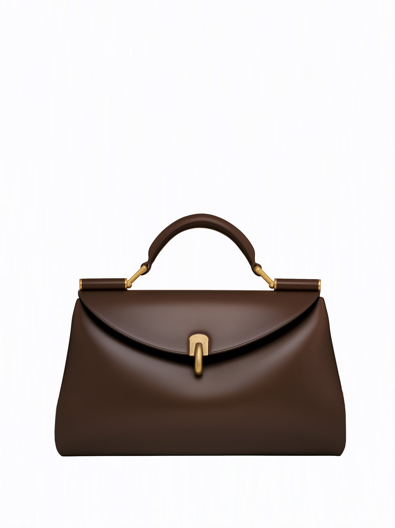 Bella Structured Tote - Brown