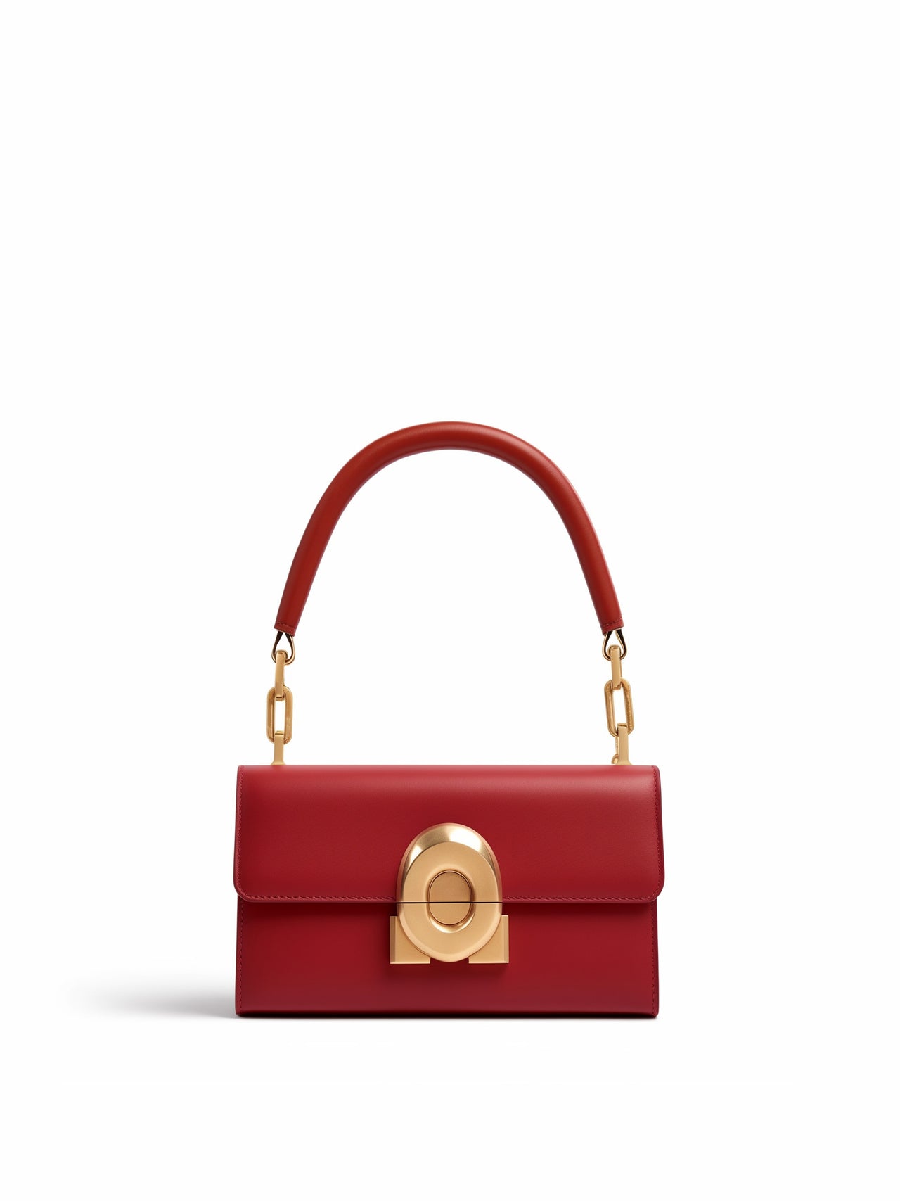 Aurora Circle Buckle Bag - Red