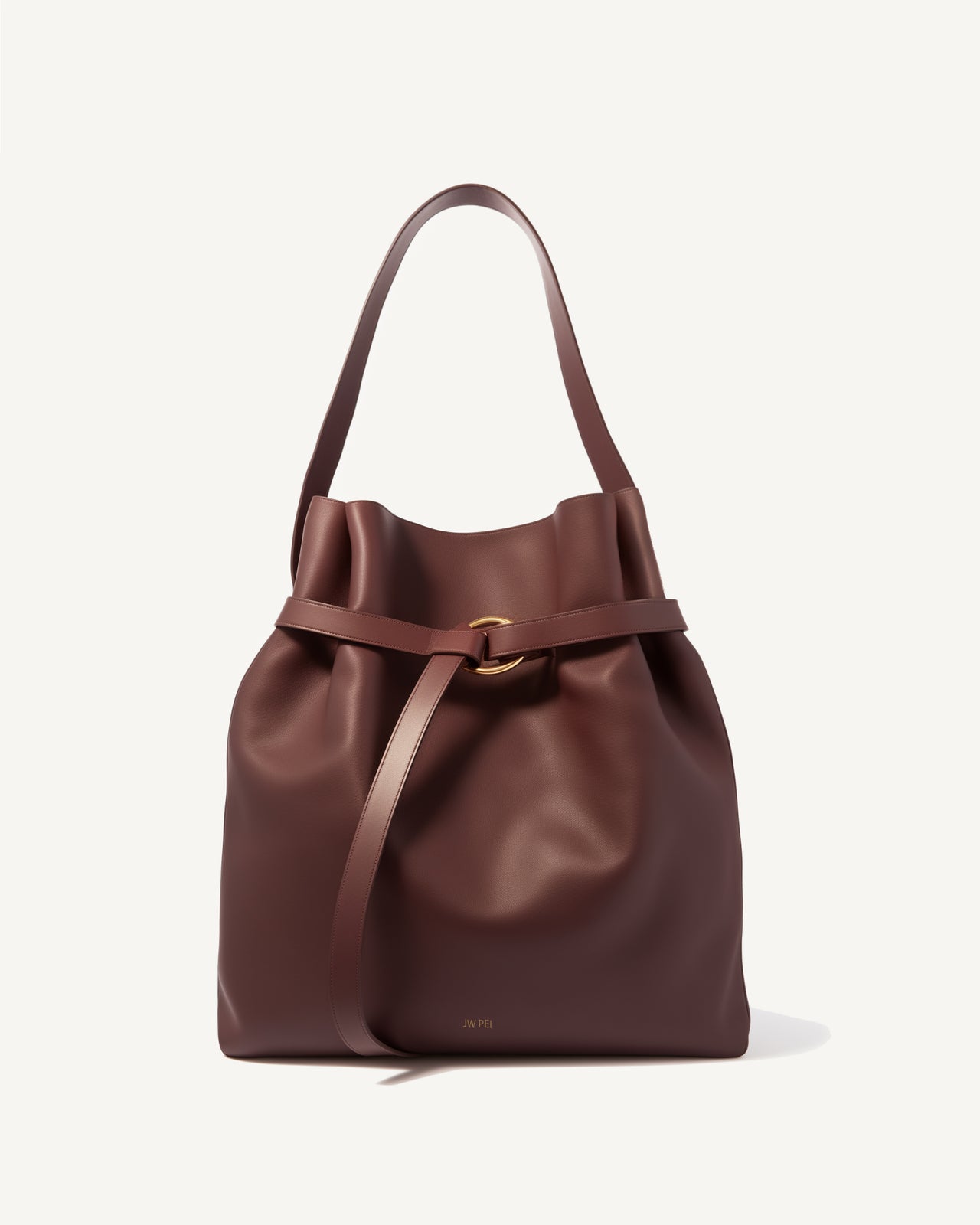 Emily Soft Bucket Bag - Brown