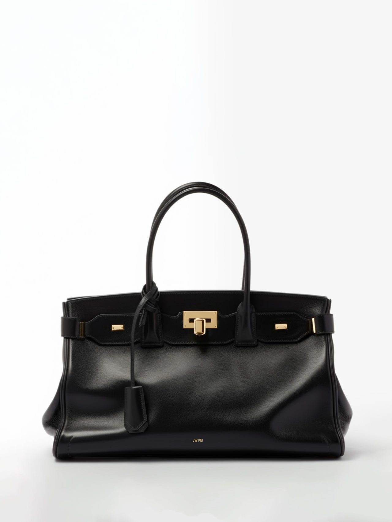 Gianna Large Leather Tote Bag - Black