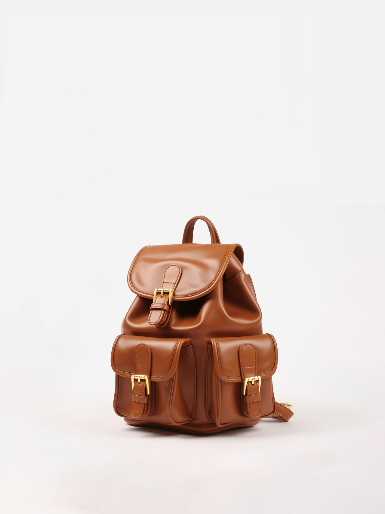 Nora Multi-Pocket Backpack - Tan