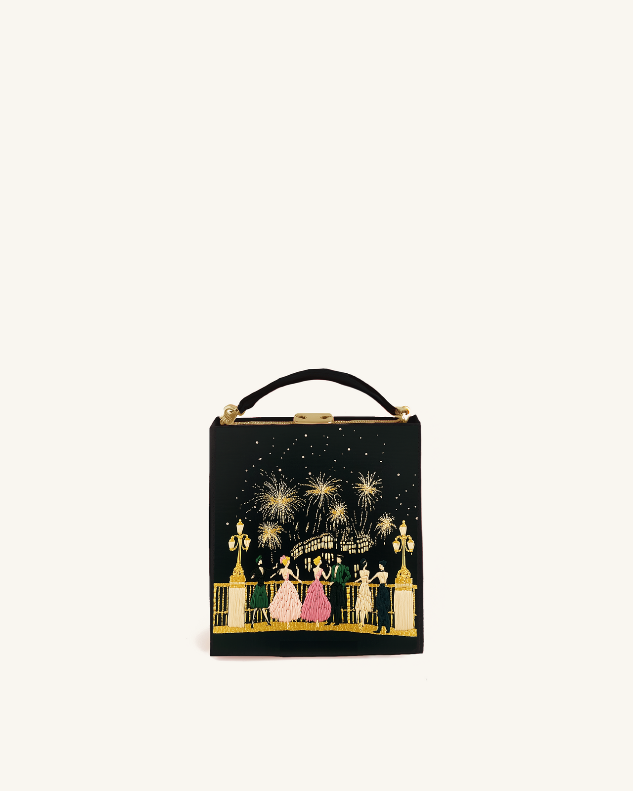 Bailey Fireworks Celebration Book Clutch - Black