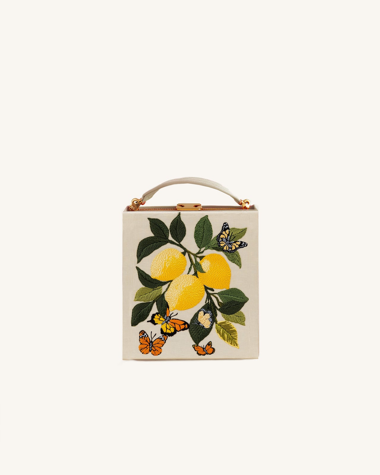 Serenity Lemon Grove Book Clutch - Cream