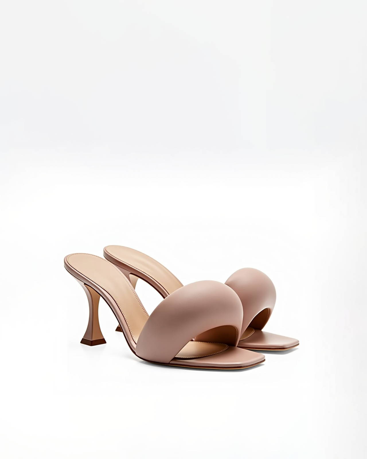 Willow Strap Mules - Nude