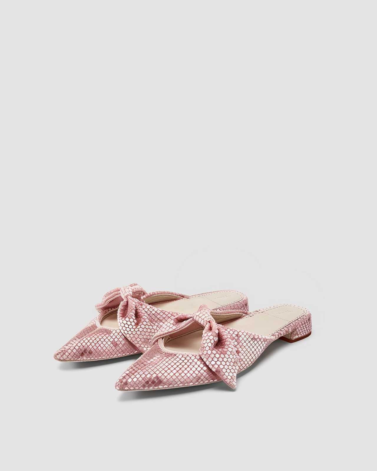 Nevaeh Plaid Mules - Pink