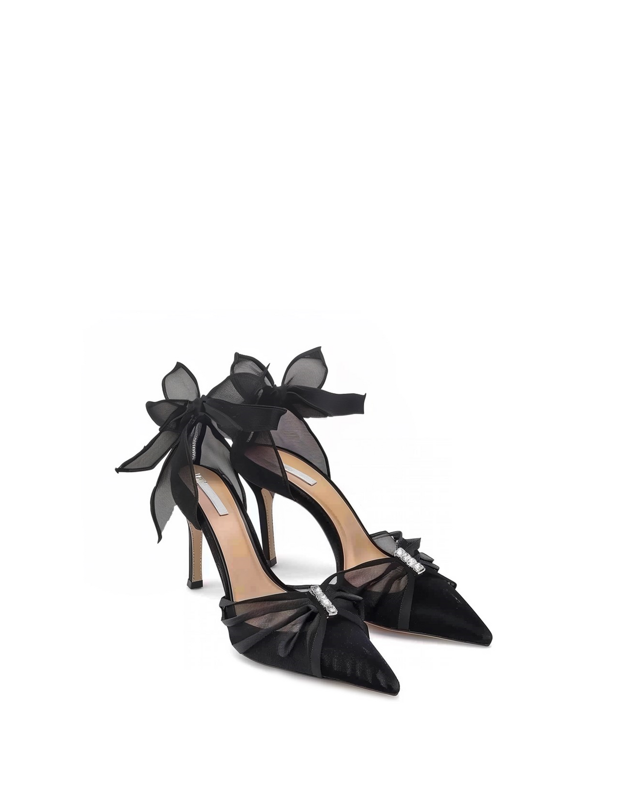 Isla Bow-Tie Heels - Black