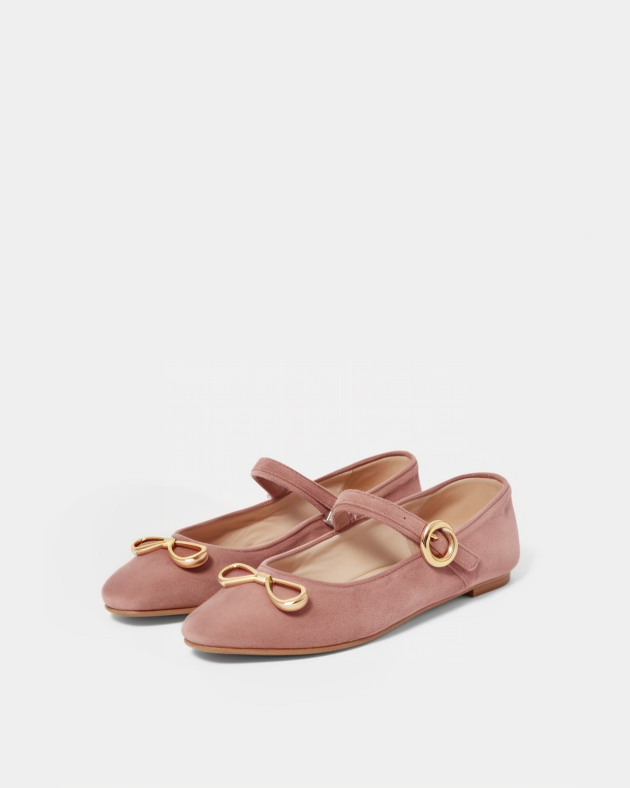 Sophia Mary Jane Ballerina Flats – Rose Pink