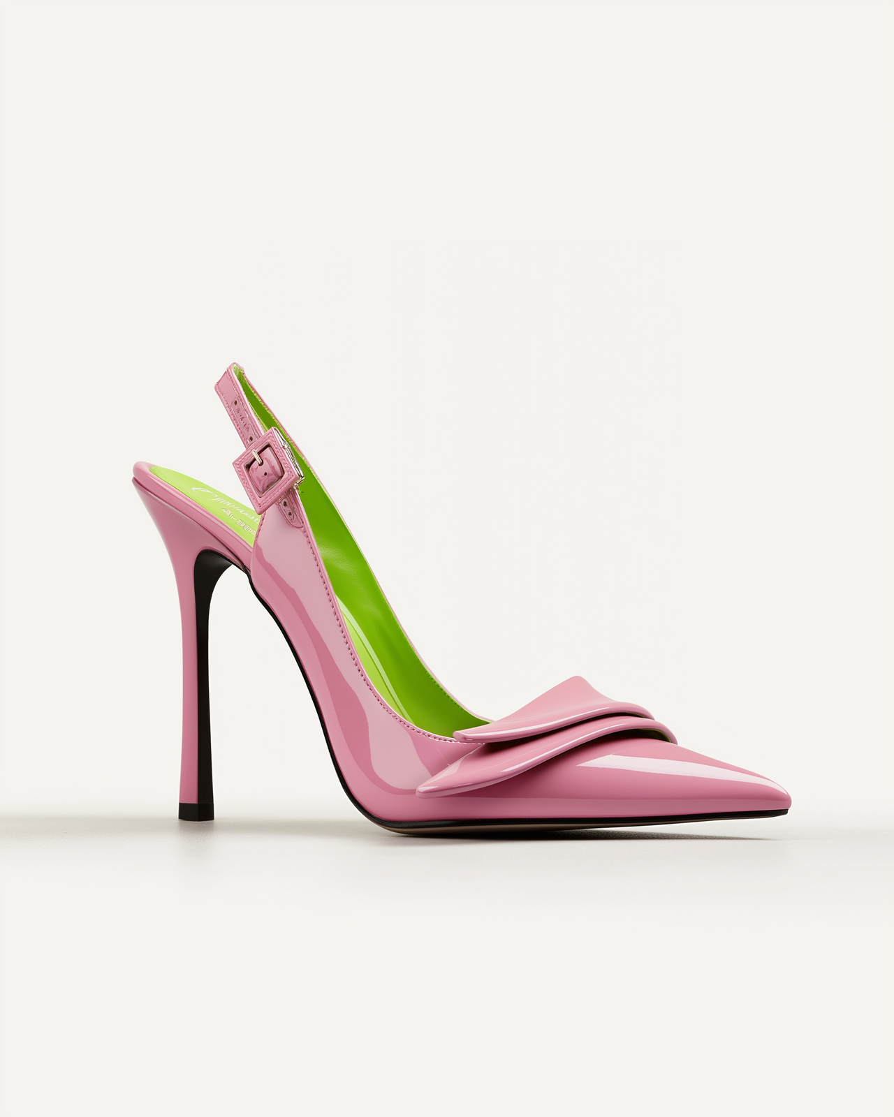 Sophie Slingback Heels with Ruffles - Pink