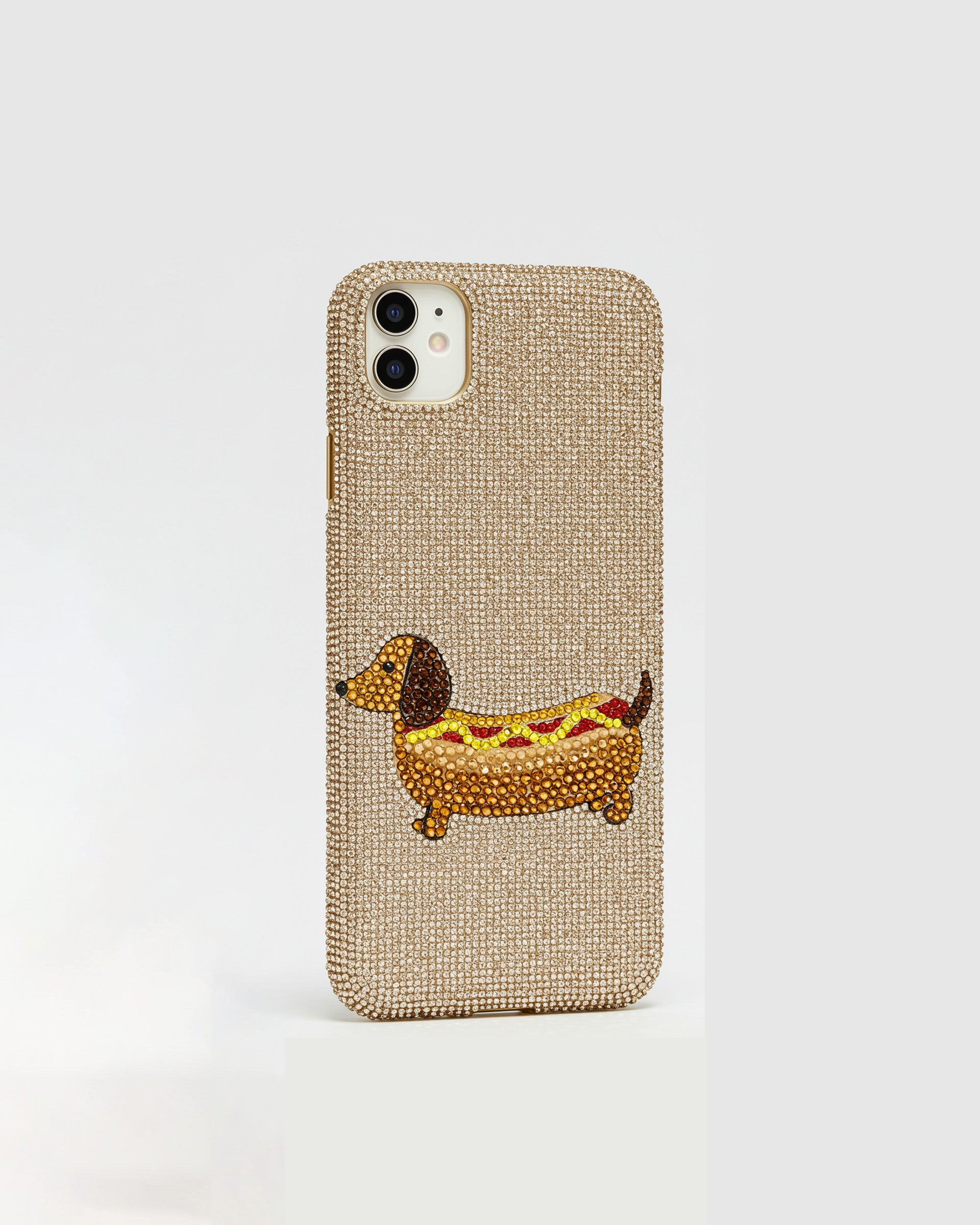 Dachshund Hot Dog Case - Multicolor Beige