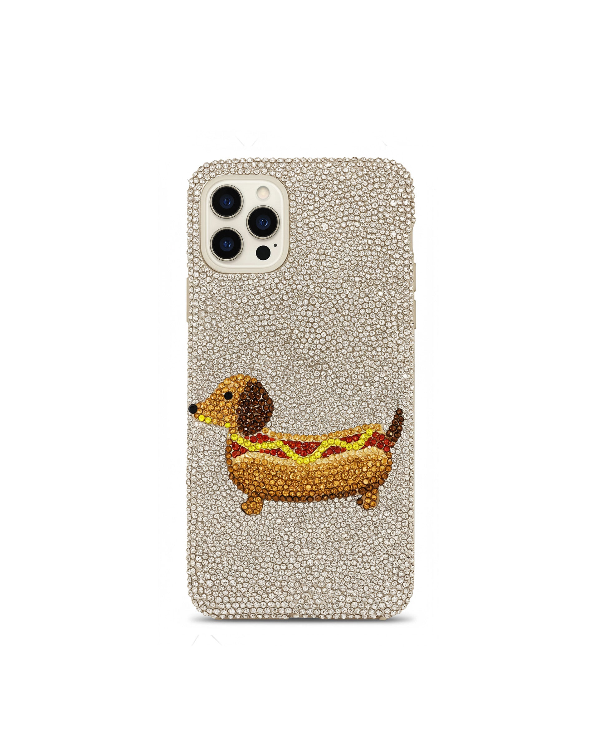 Dachshund Hot Dog Case - Multicolor Beige