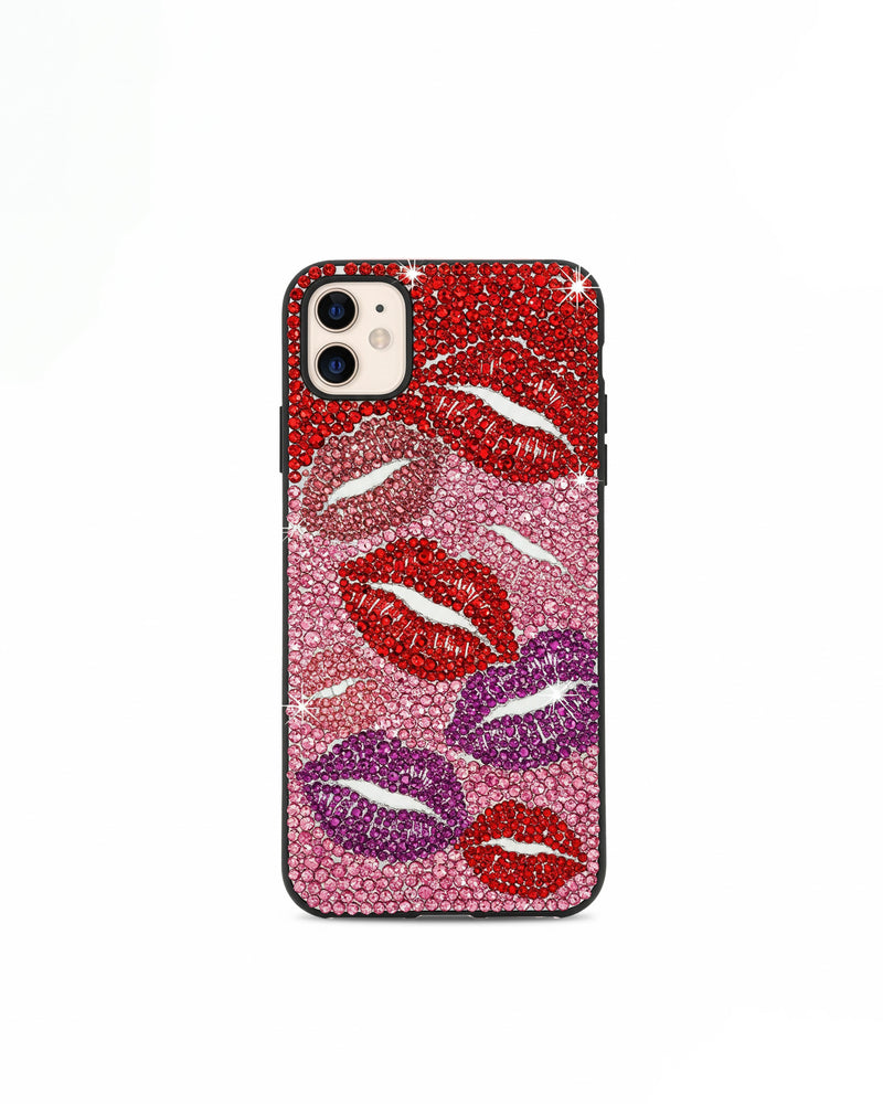 Kiss of Glamour Phone Case - Multicolor Red