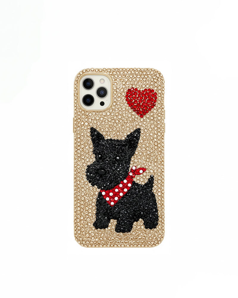 Scottie Love Phone Case - Multicolor Beige