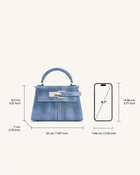 Elise Top Handle Bag - Blue