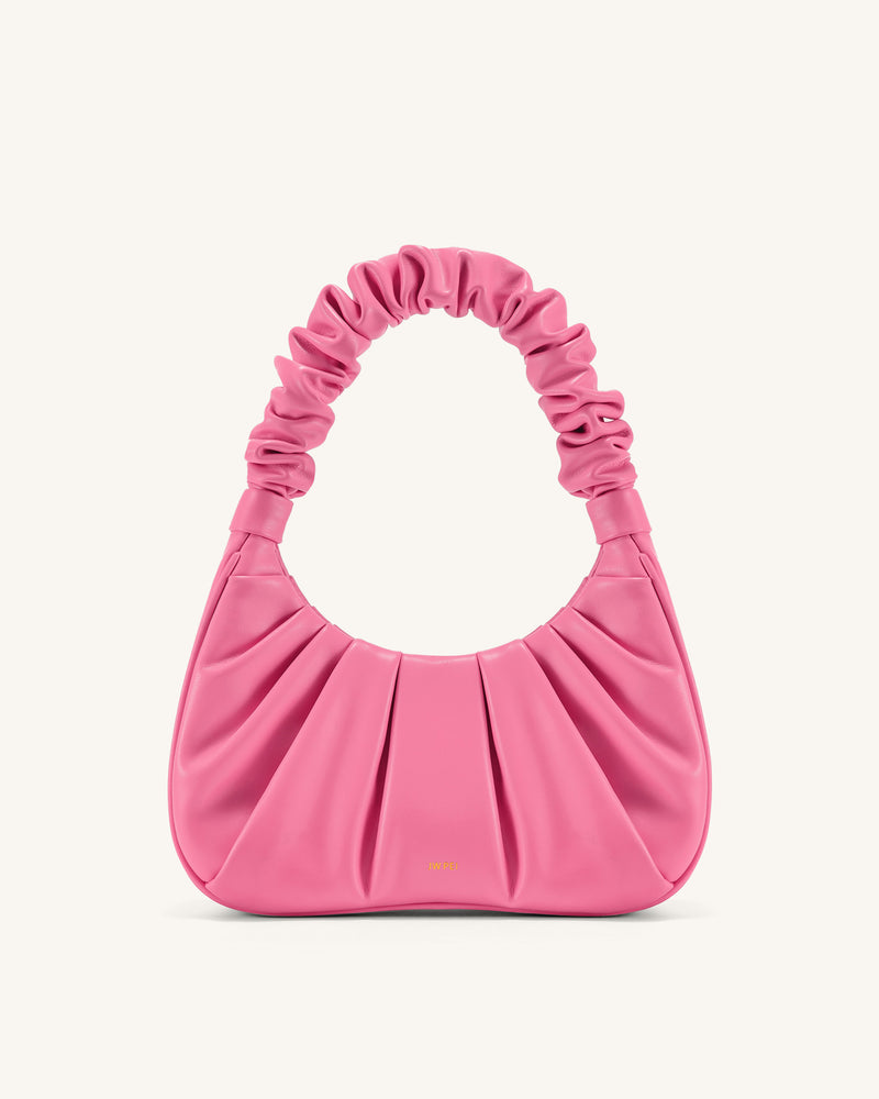 Gabbi Ruched Hobo Handbag - Pink