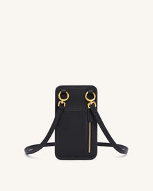 Aylin Canvas Phone Bag - Black