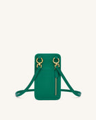 Aylin Canvas Phone Bag - Dark Green