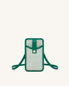 Aylin Canvas Phone Bag - Dark Green