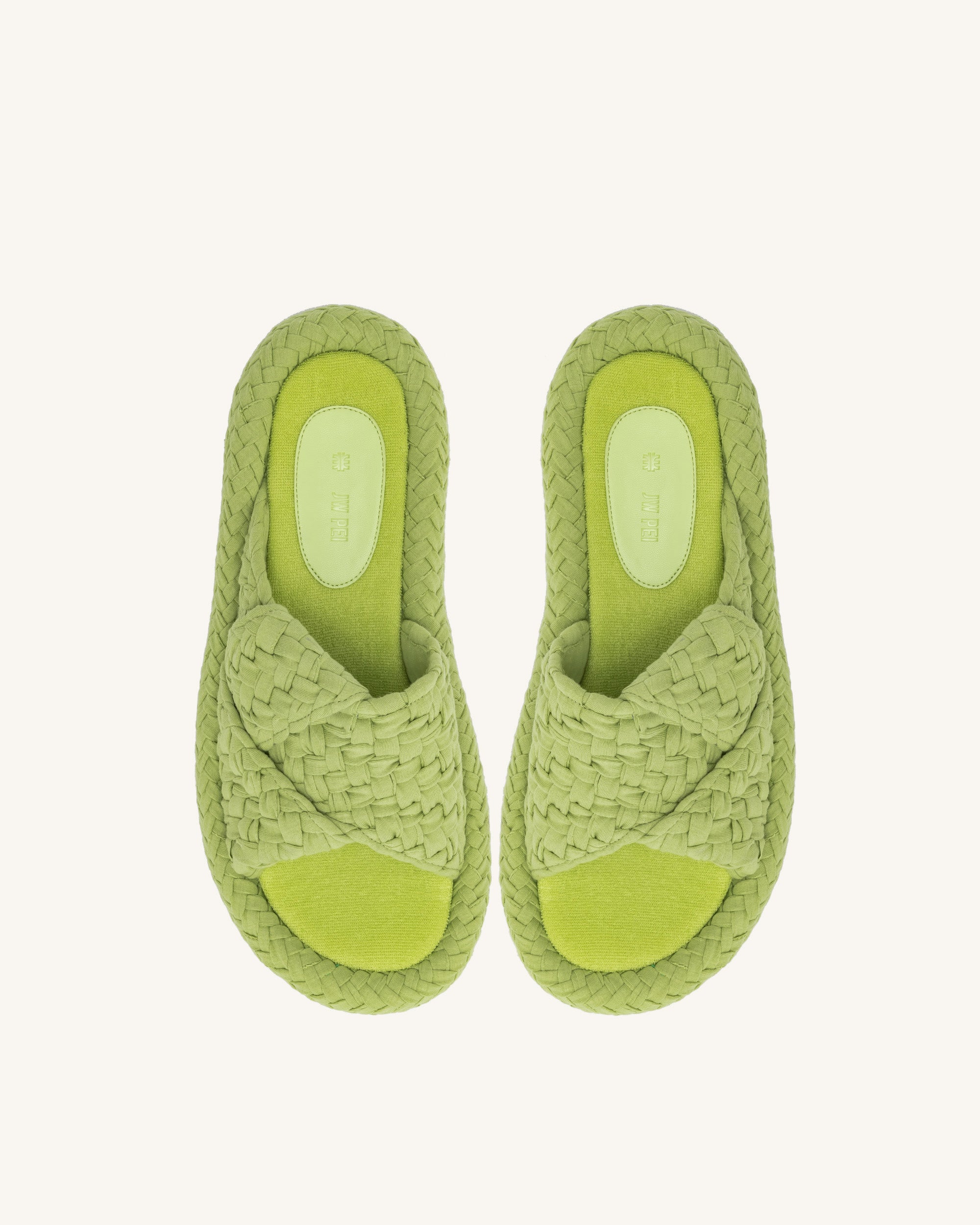 Lilah Woven Platform Sandal - Lime Green - JW PEI