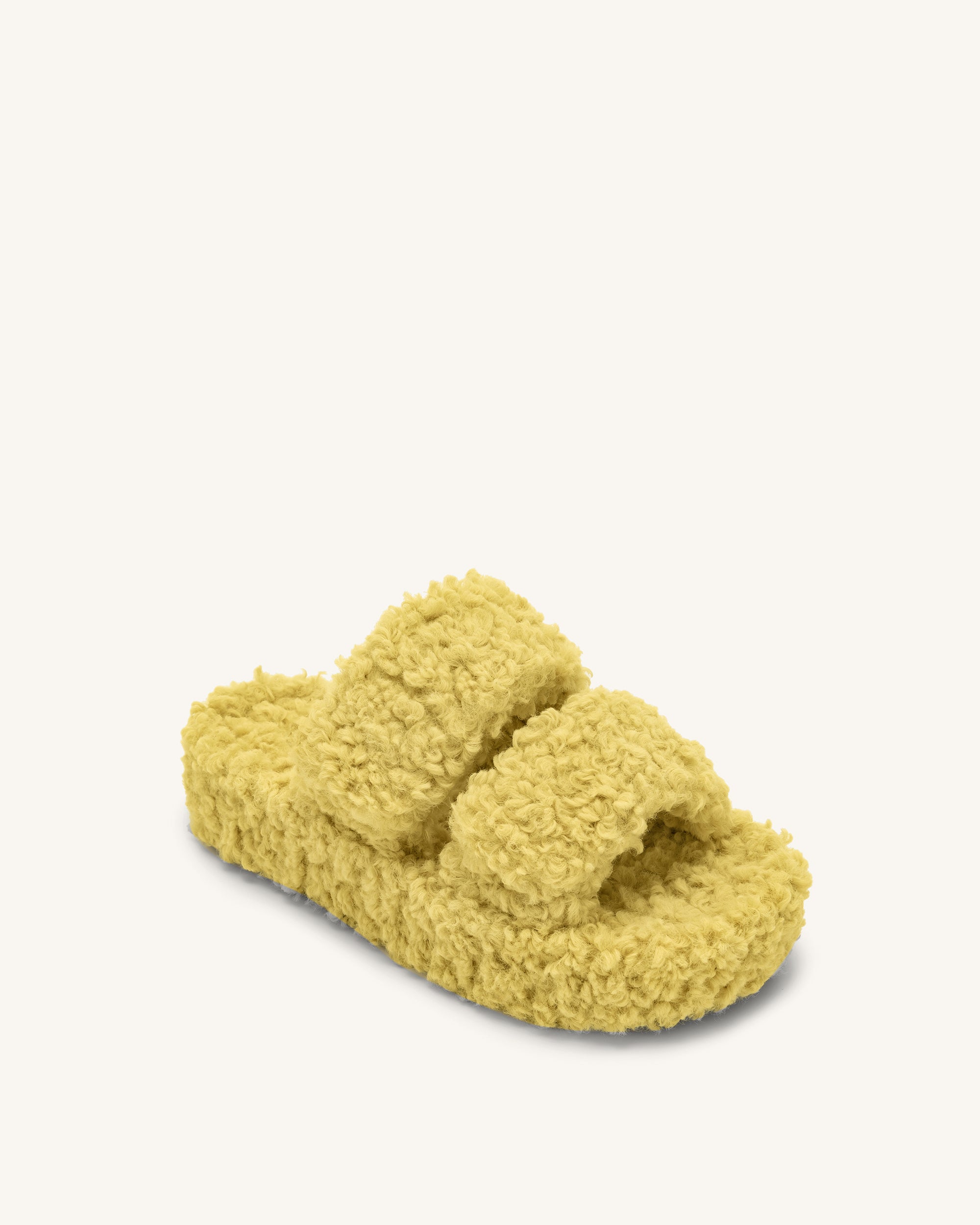 Yellow fur 2024 ugg slides