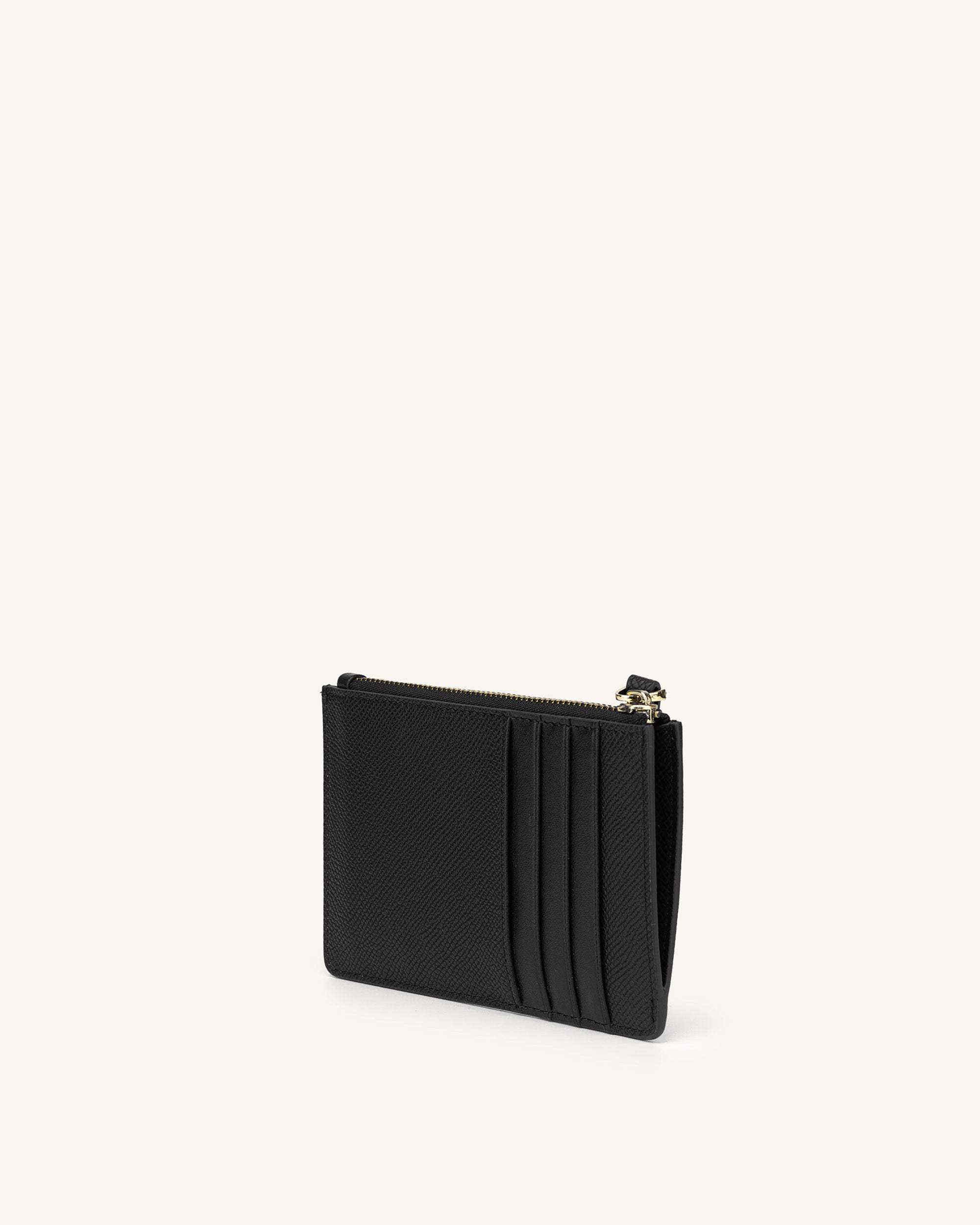 Mens Harrods black Zipped Leather Card Holder | Harrods UK