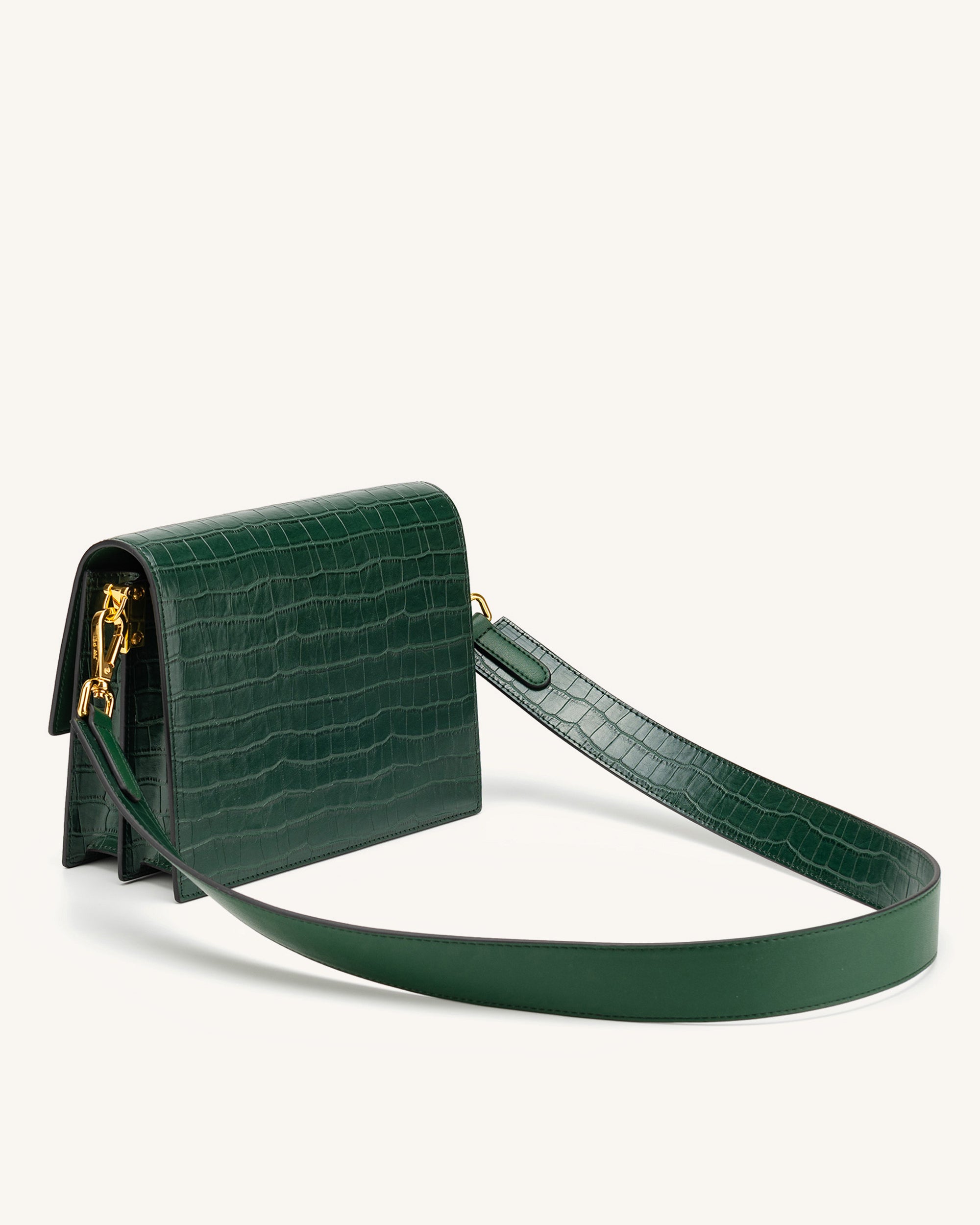 The Fae Top Handle Bag - Ivory Croc - Fashion Women Vegan Bag Online Shopping - JW Pei
