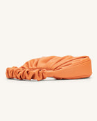 Gabbi Ruched Hobo Handbag - Orange