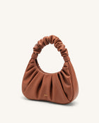 Gabbi Ruched Hobo Handbag - Nutella