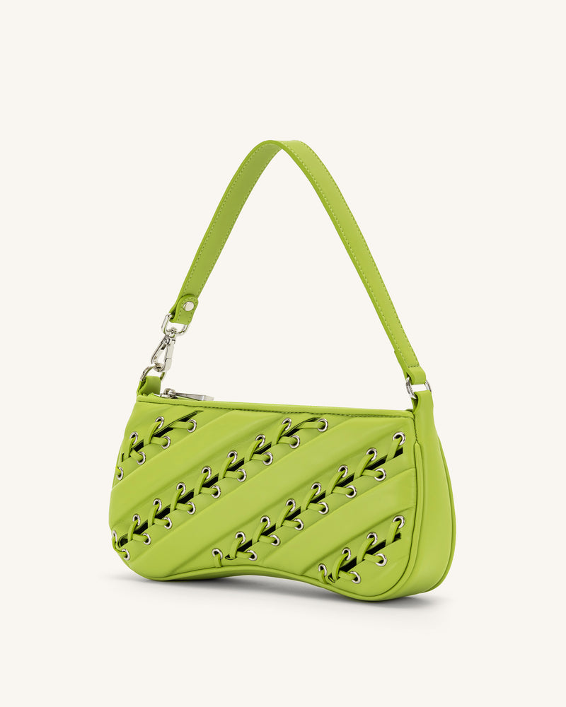 Eva Straps Shoulder Bag - Acid Green