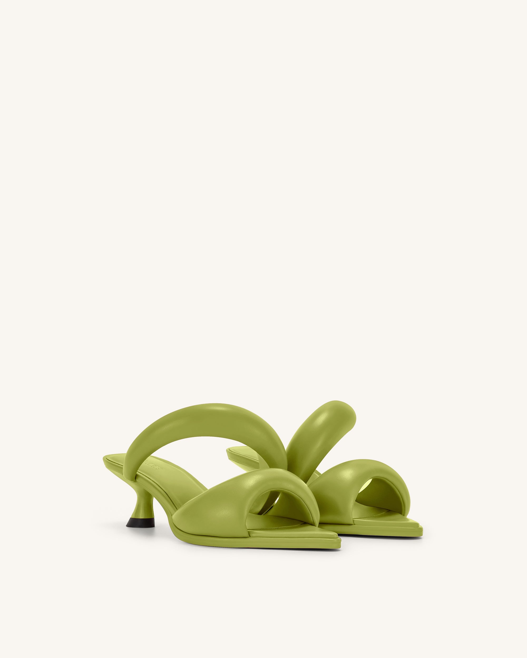 Lime green mule on sale heels