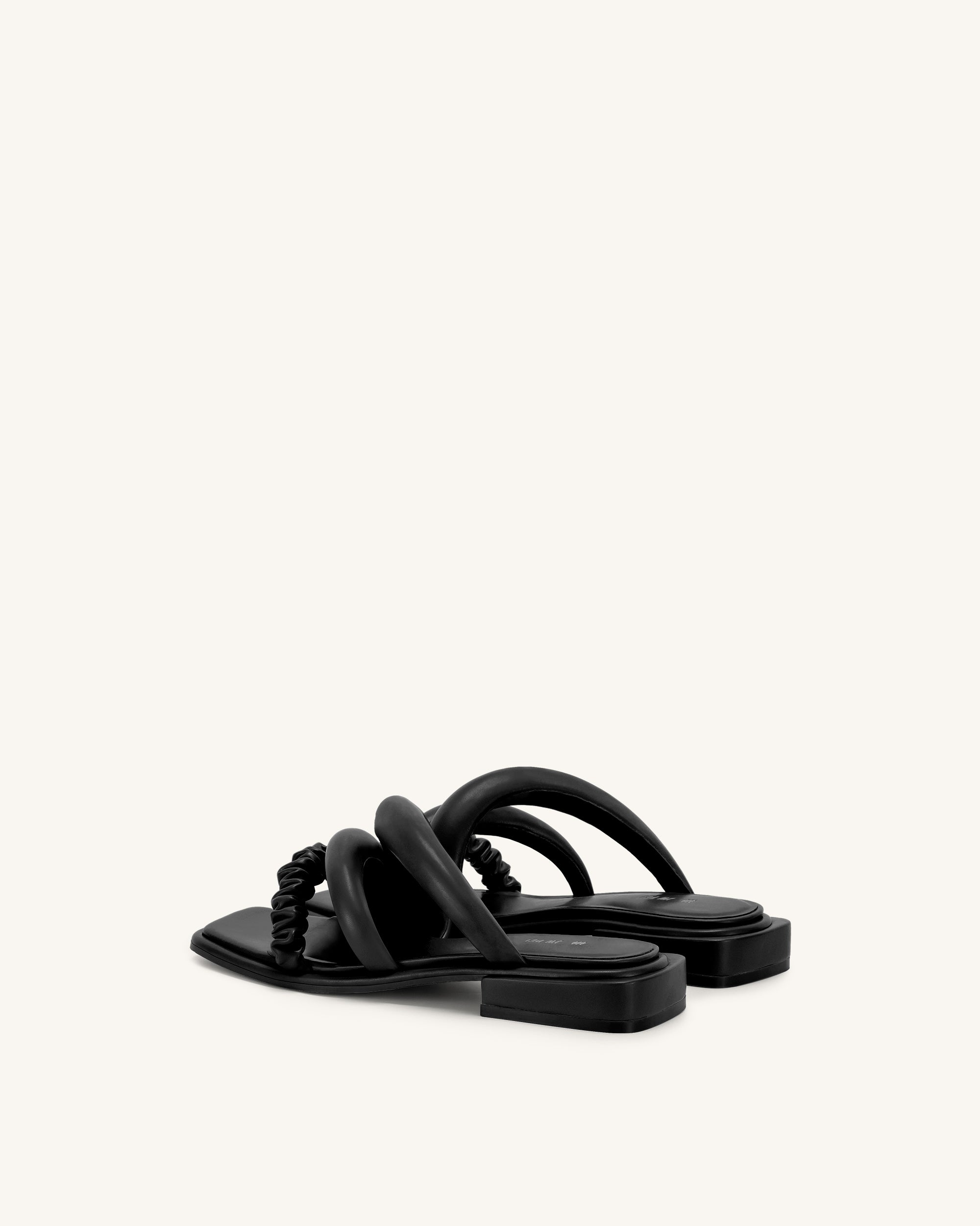 Jada Flat Mule - Black - JW PEI