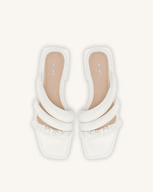 Jada Flat Mule - White