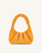 Gabbi Ruched Hobo Handbag - Candied Orange