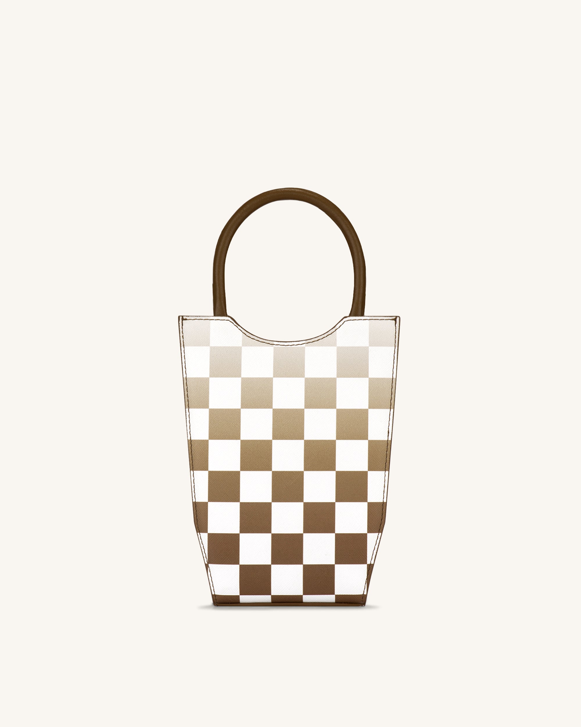 FEI Gradient Checkerboard Phone Bag - Brown