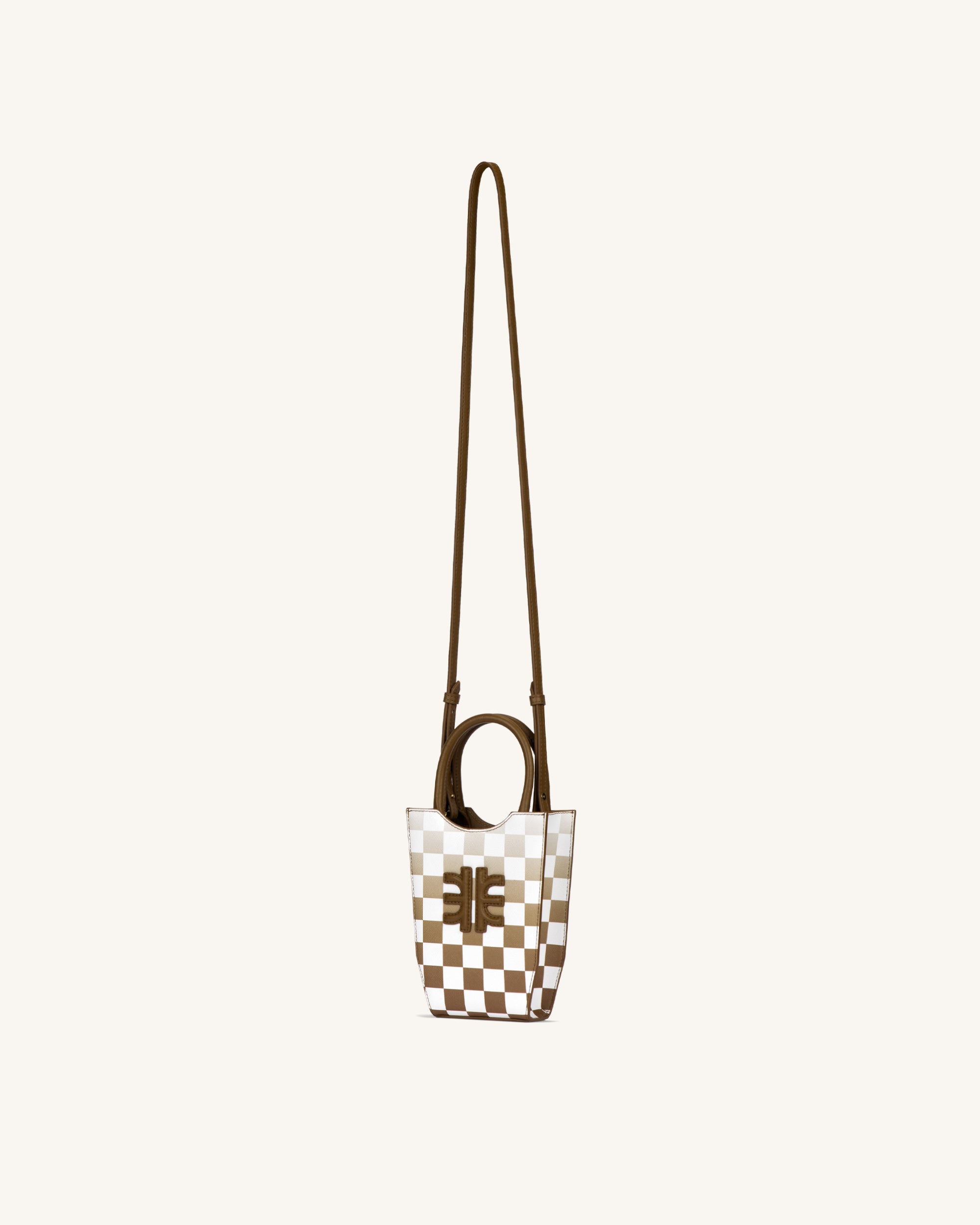 FEI Gradient Checkerboard Phone Bag - Brown