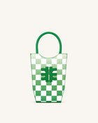 FEI Gradient Checkerboard Phone Bag - Grass Green