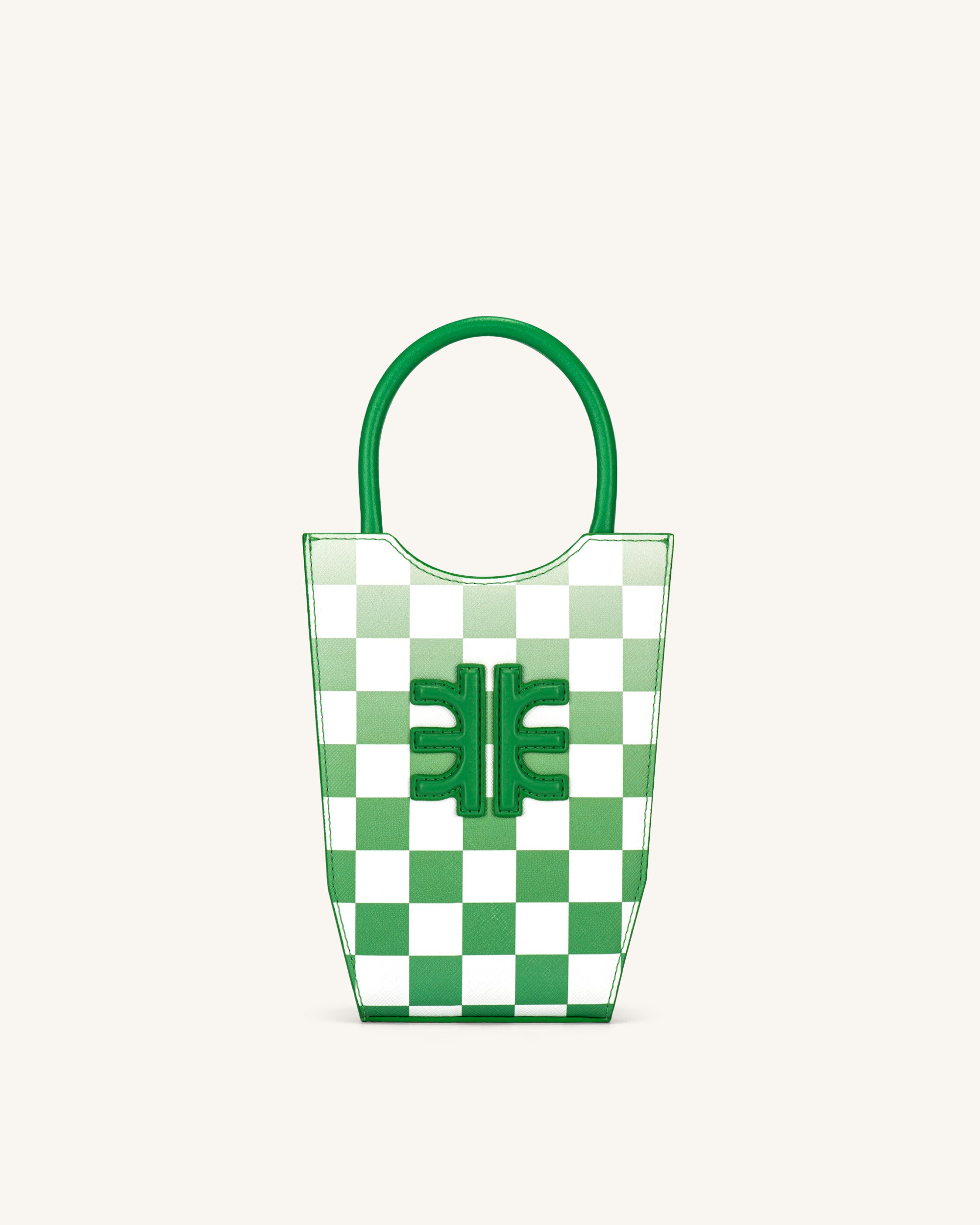 FEI Gradient Checkerboard Phone Bag - Grass Green