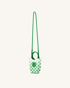 FEI Gradient Checkerboard Phone Bag - Grass Green