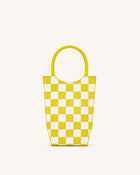 FEI Checkerboard Phone Bag - Yellow & White