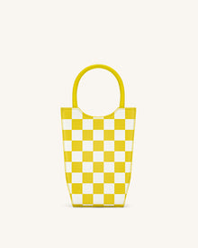 FEI Checkerboard Phone Bag - Yellow & White