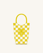 FEI Checkerboard Phone Bag - Yellow & White