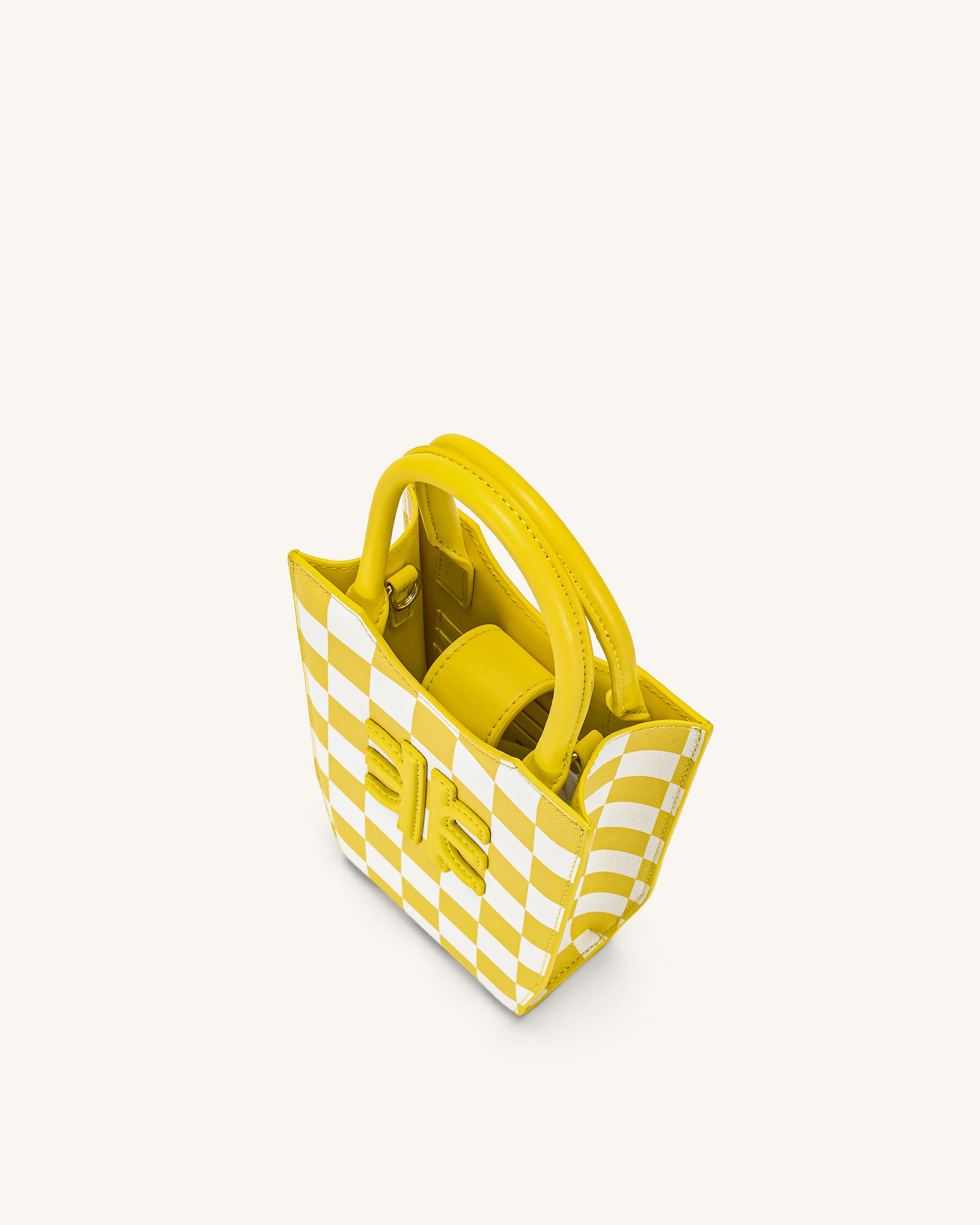 FEI Checkerboard Phone Bag - Yellow & White - JW PEI
