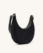 Carly Nylon Saddle Bag - Black