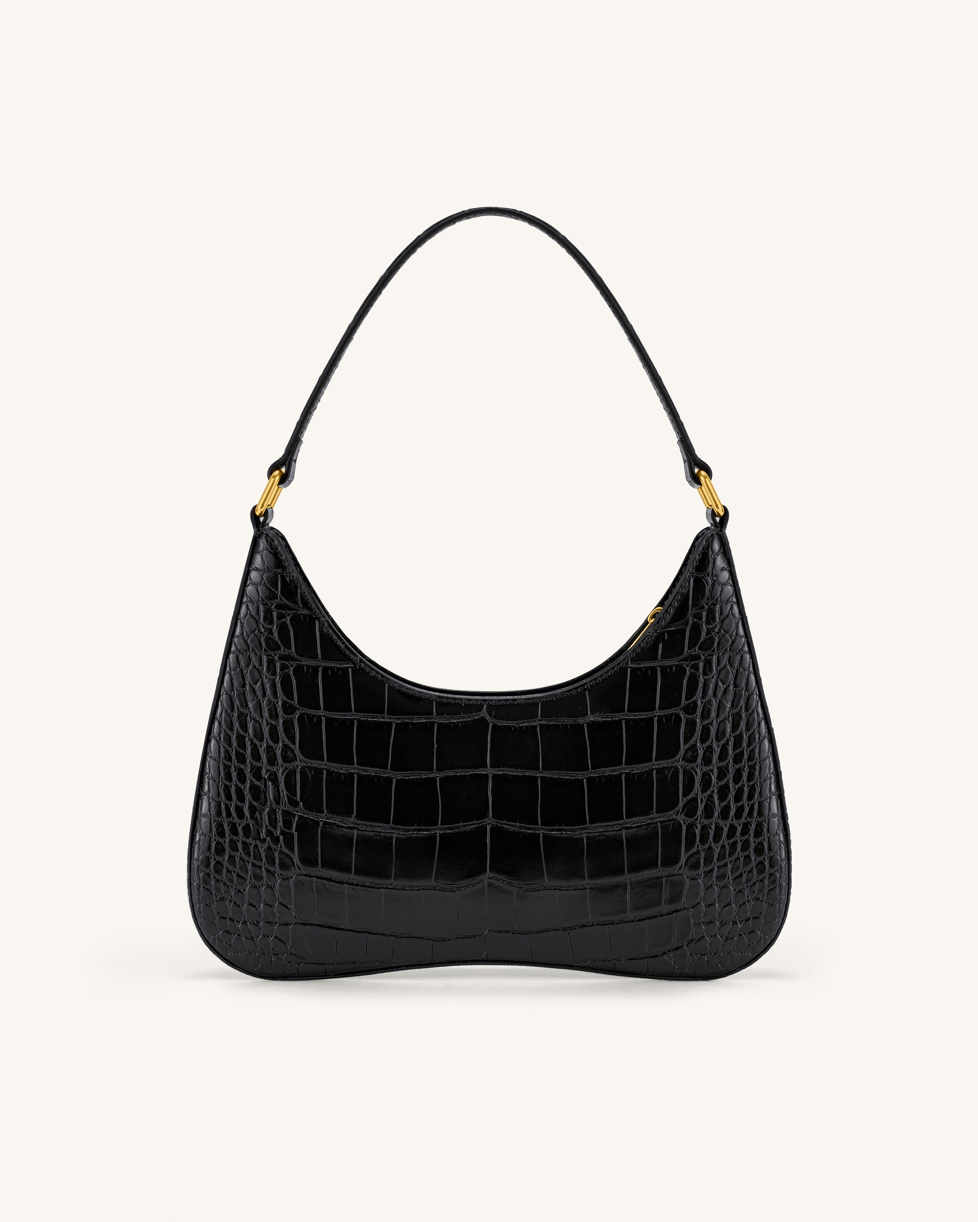 Black best sale croc handbag