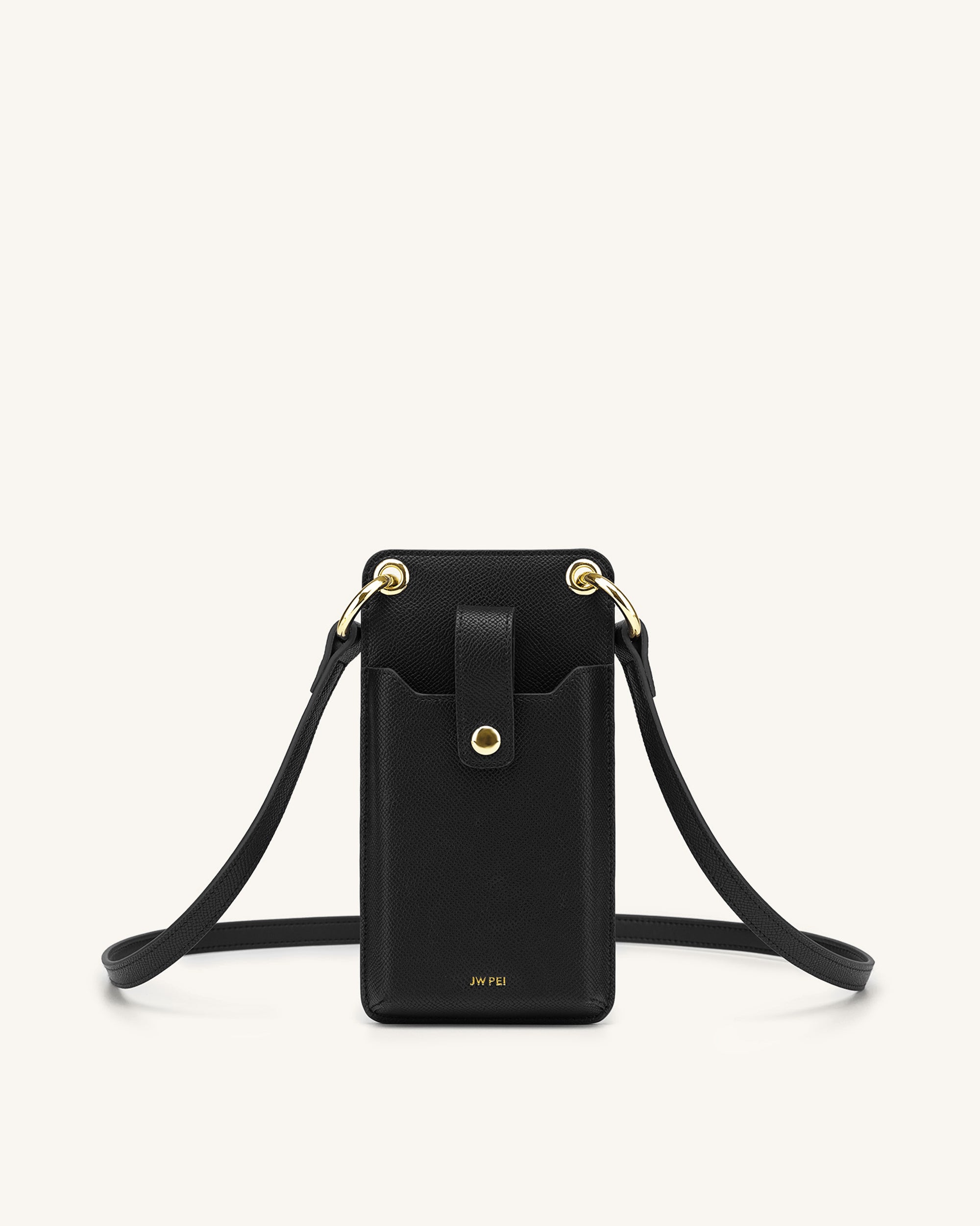 Kiq Universal Cellphone Leather Pouches - 4.5 (5.0 x 2.5 x 0.50) - Black