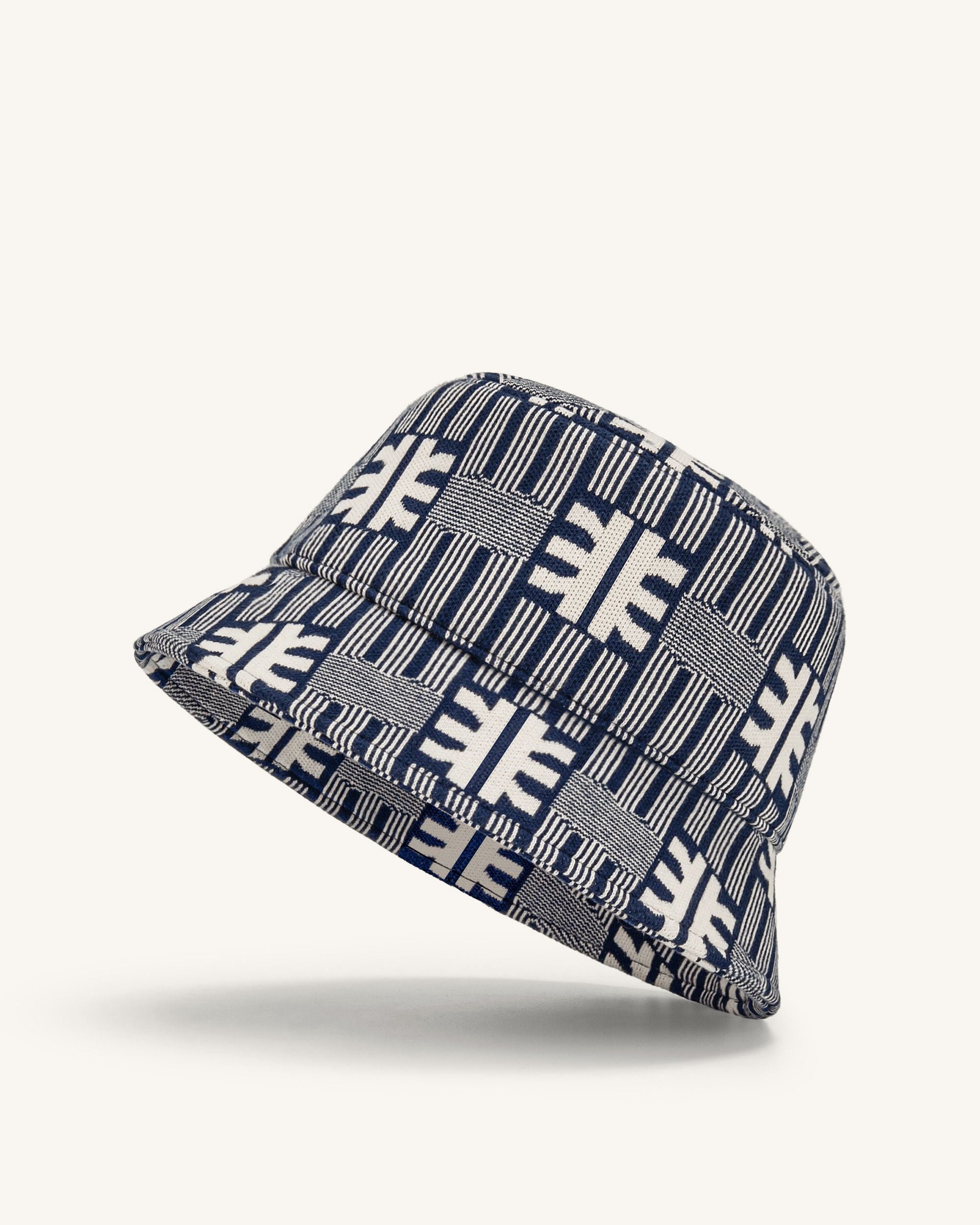 FEI Jacquard Knit Bucket Hat - Navy - JW PEI