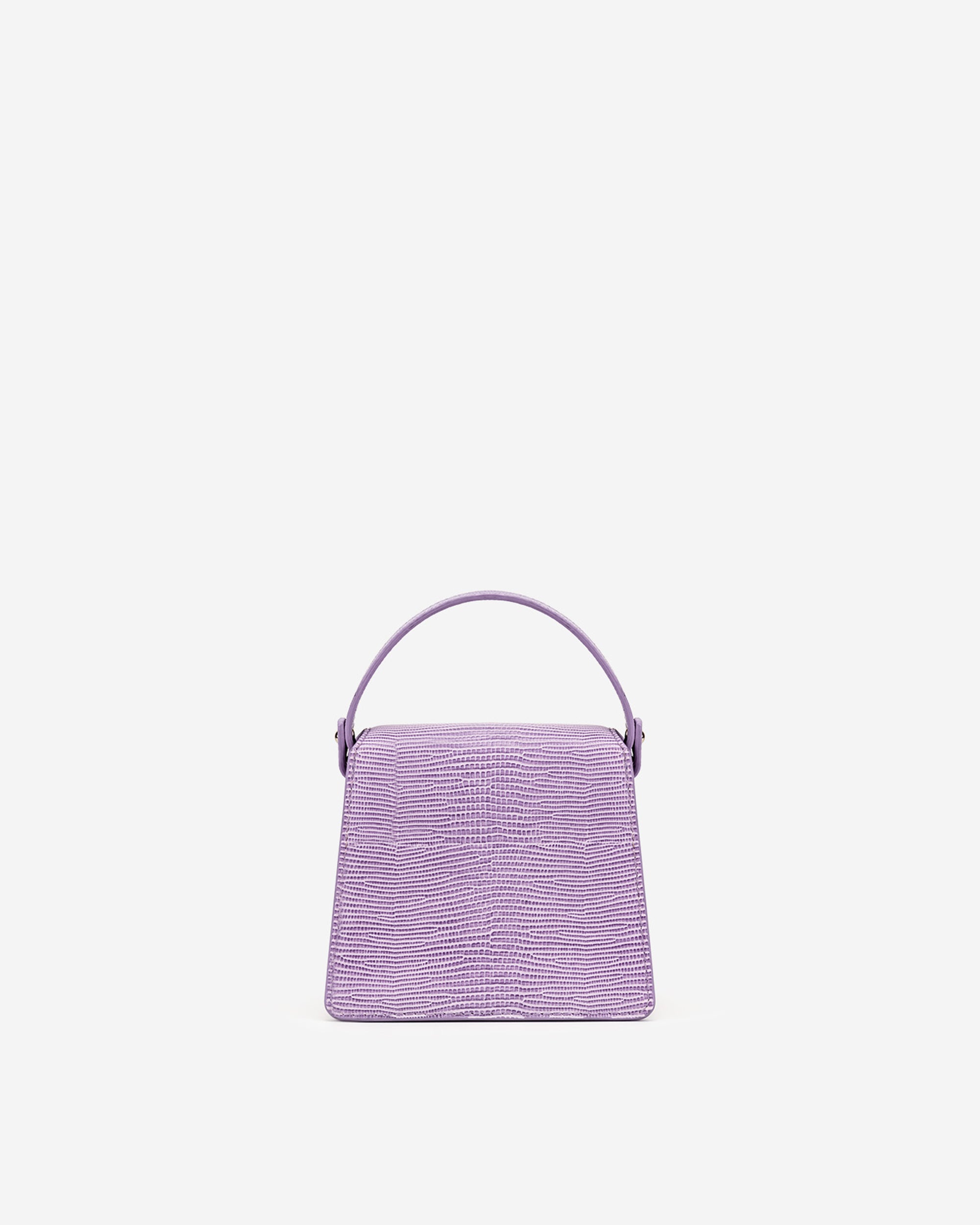 Fae Mini Top Handle Bag - Purple Lizard