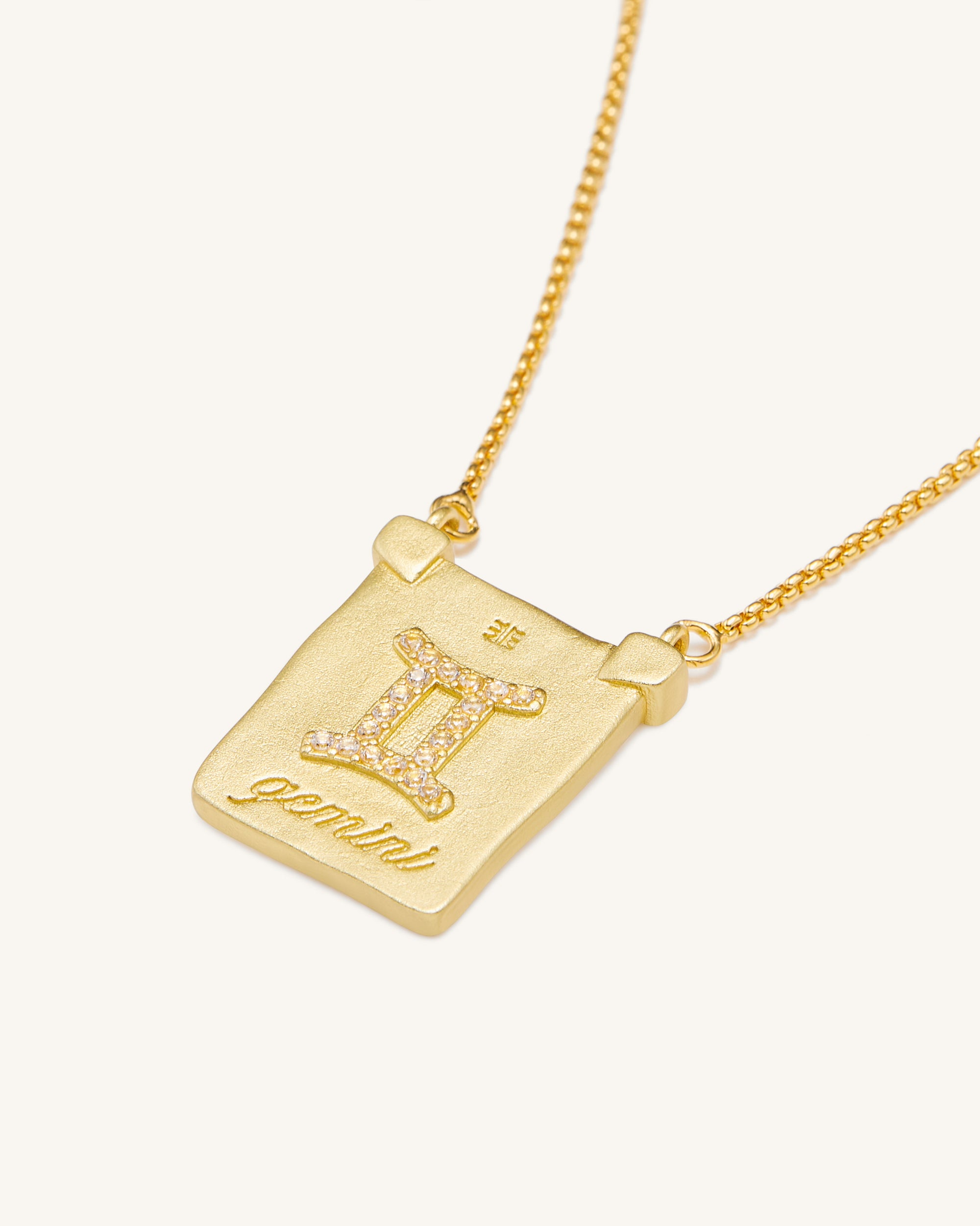 Zodiac Pendant Necklace - 18ct Gold Plated