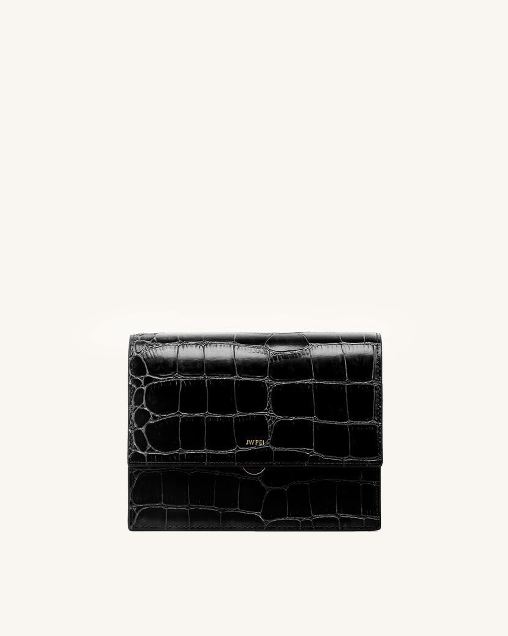 Fashion Mini Flap Bag & Purses - Croc Embossed - JW PEI